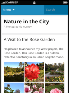 Jetpack Mobile Front Page