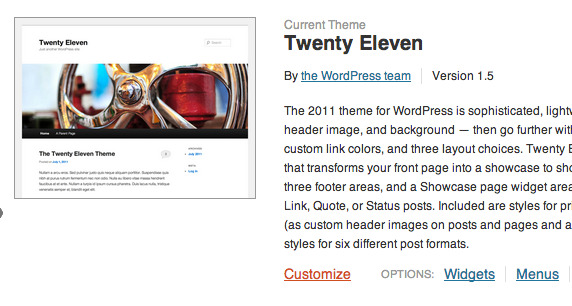 Customize your theme