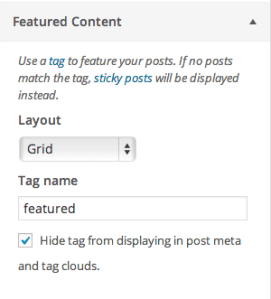 Featured Content Settings