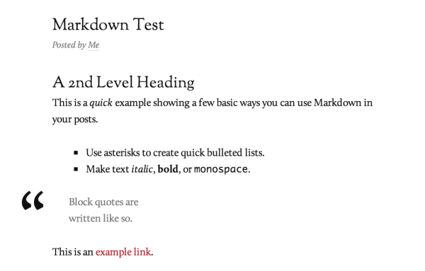 Markdown converted to HTML in Reddle