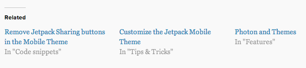 Sample Related Posts