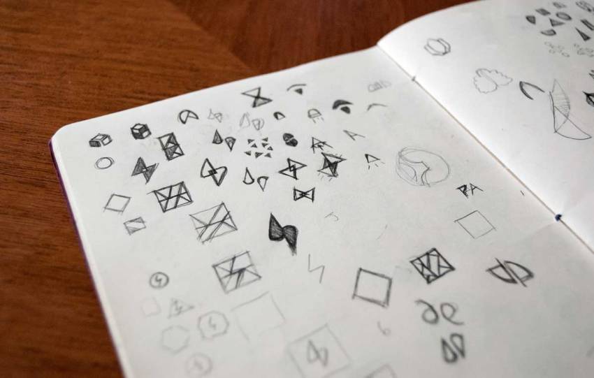 Early abstract sketches