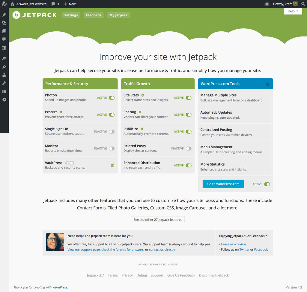 Jetpack 3.7 — Simpler UI, Support for Development Sites, and More!
