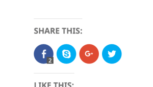 Skype Sharing Button