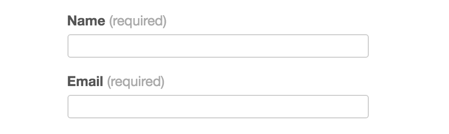 Required Jetpack form field