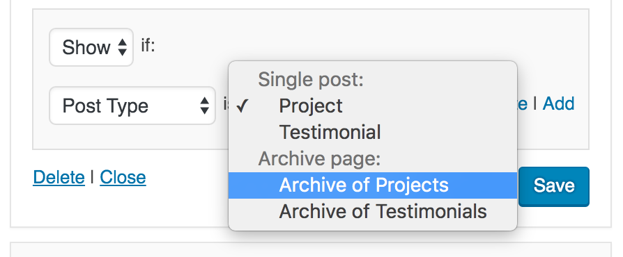 Widget Visibility UI