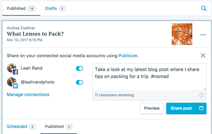 A social media share that doesn't sell