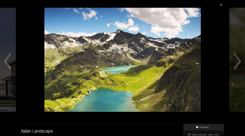 Jetpack full page image carousel