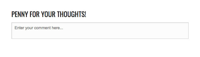 A modified comments header