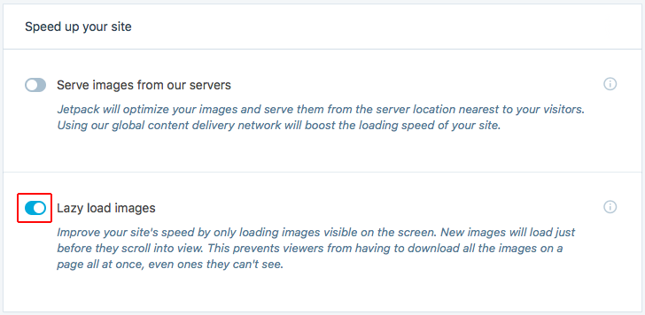 Activating lazy load images in WordPress