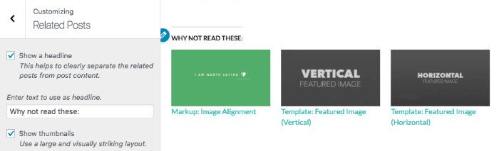 Customizing the related posts heading text