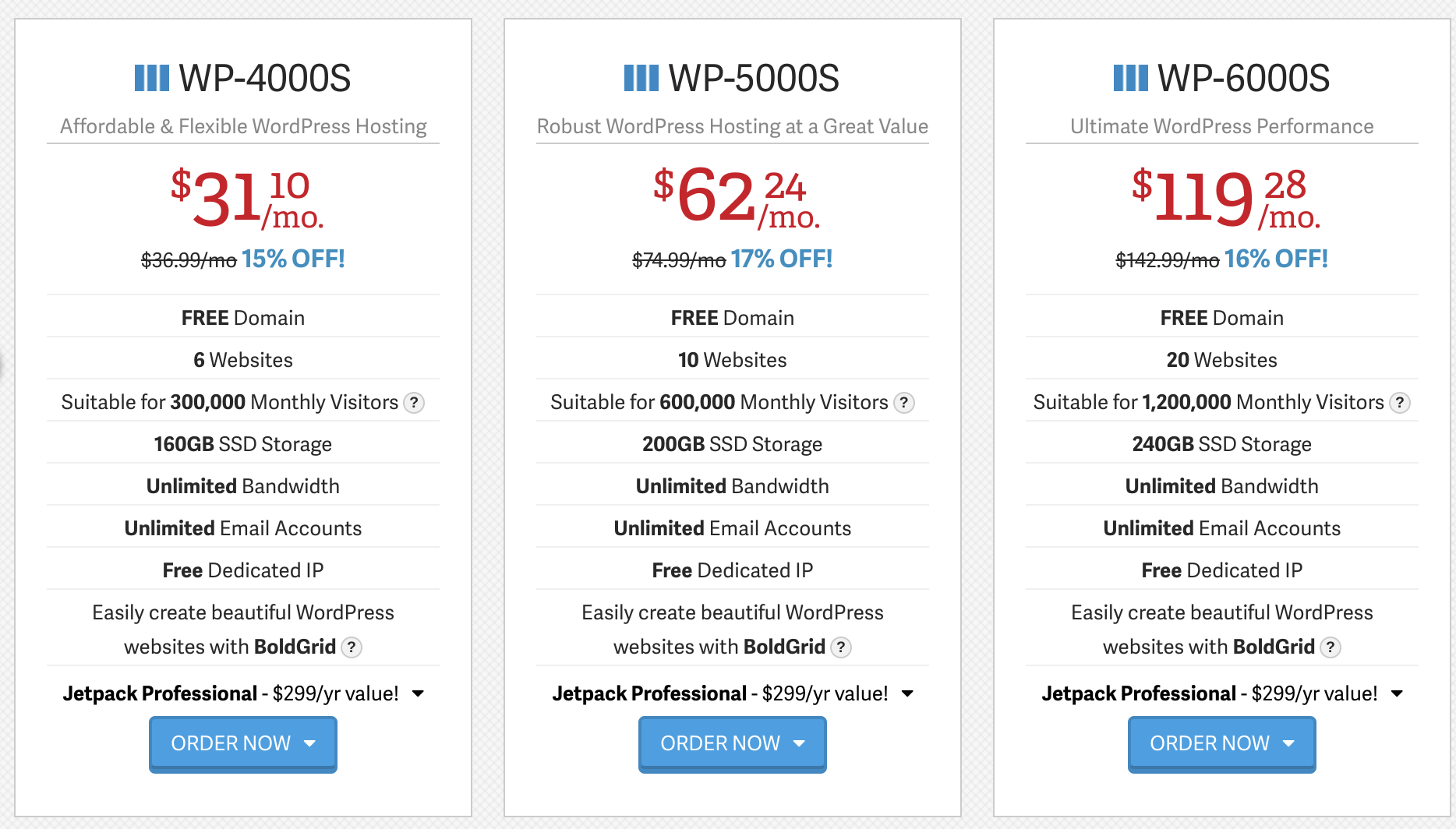 InMotion plans with Jetpack Professional included