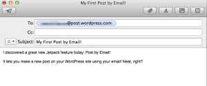 Post by email on the go with Jetpack