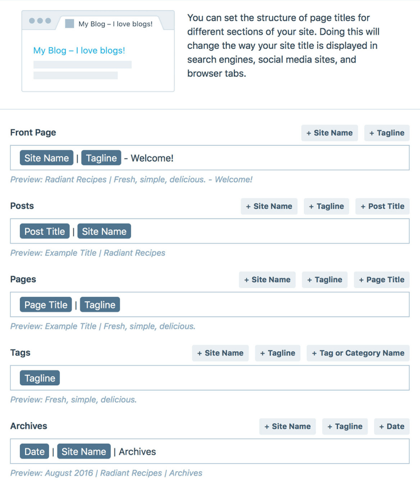 Set custom metadata for your website