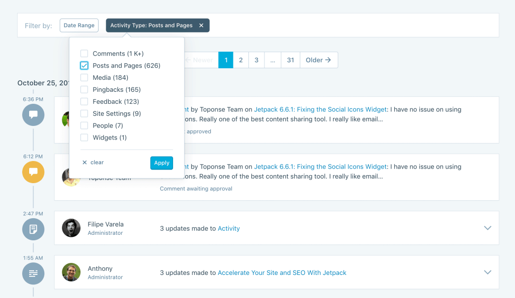 Activity: A New Way to Monitor, Debug, and Repair Your Site