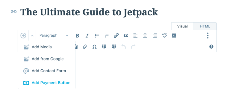Jetpack PayPal Button 