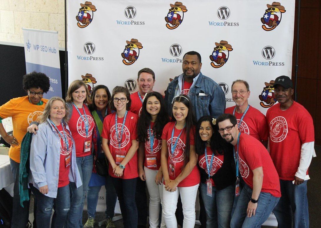 Volunteers at WordCamp Dallas-Fort Worth 2017