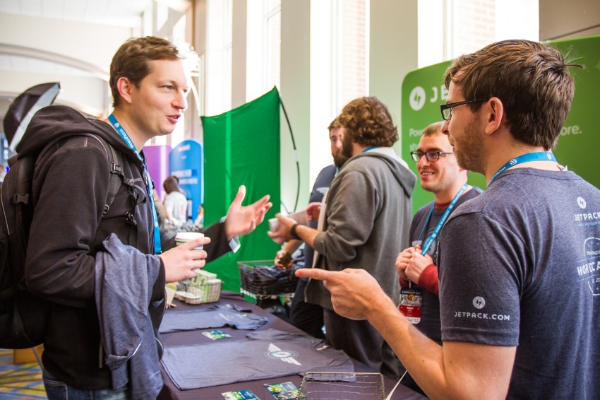 Jetpack at WordCamp US 2015. Photo by Sheri Bigelow (https://flic.kr/p/CxRD7W)