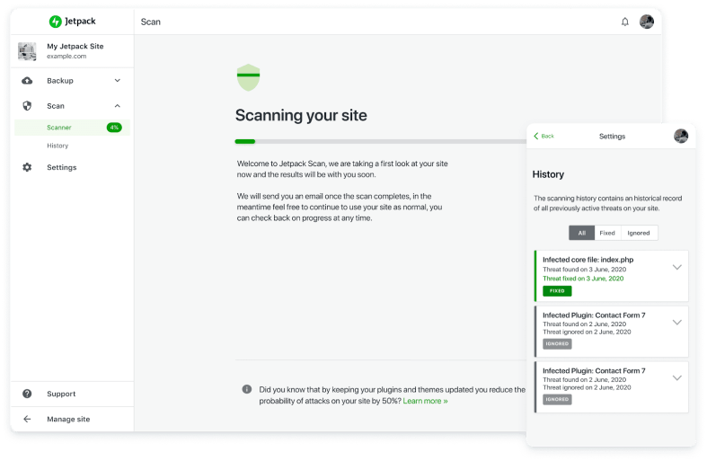 Woocommerce and Jetpack Scan