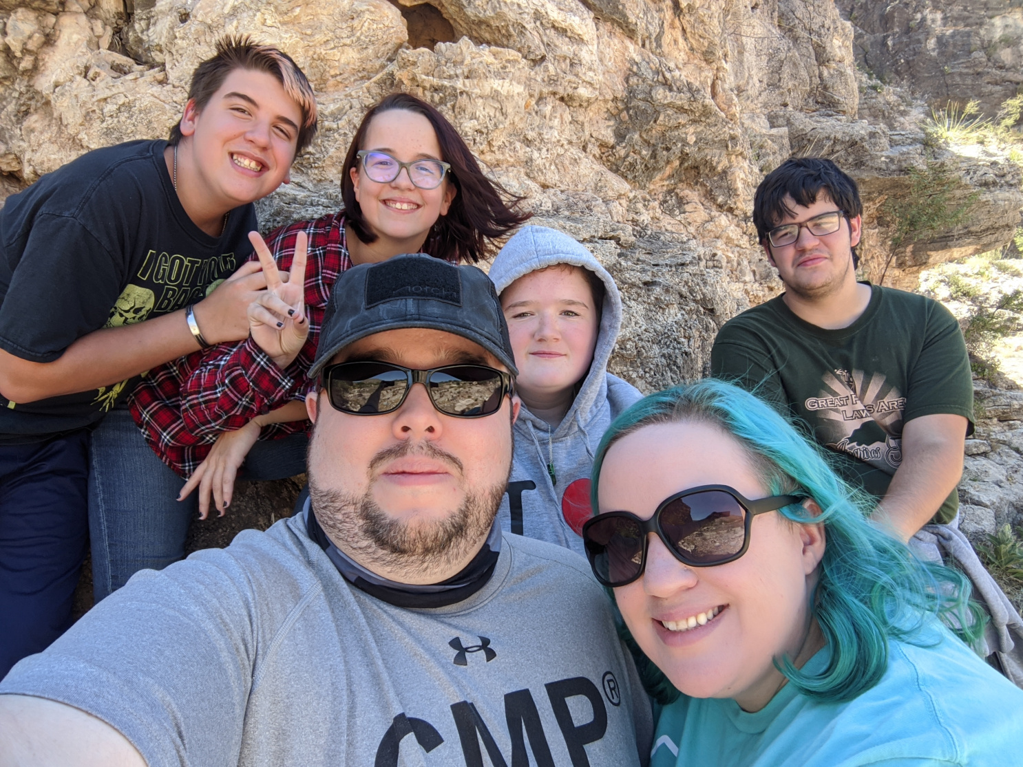Eric's family outdoors