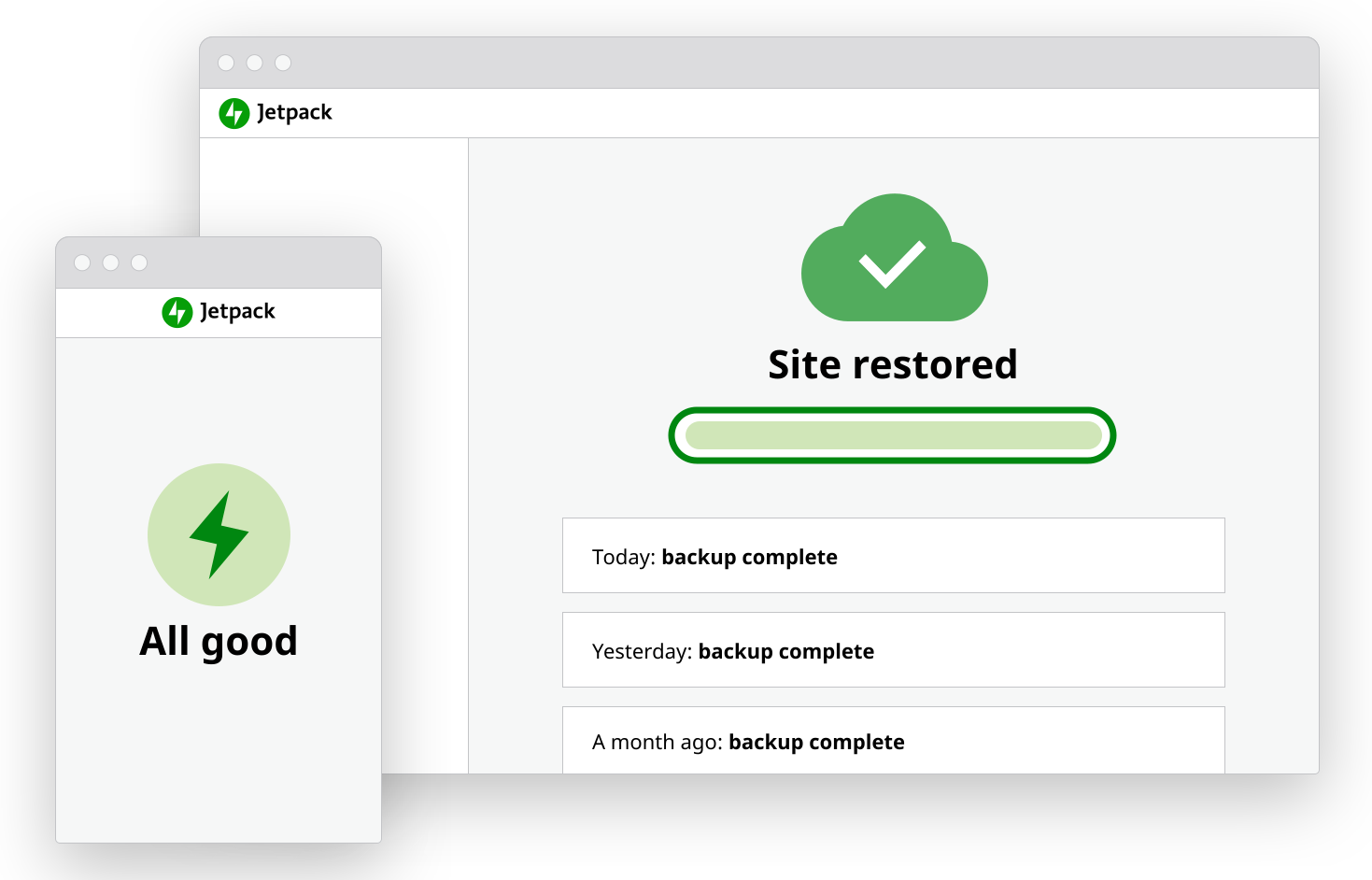 Restoring a Jetpack Backup
