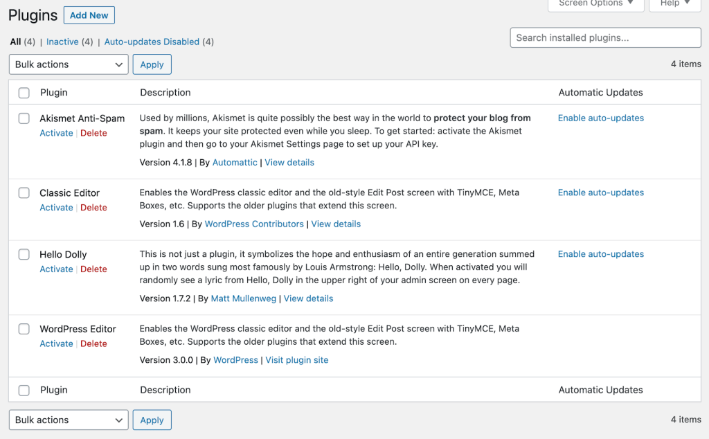 WordPress Editor plugin showing up in WP Admin