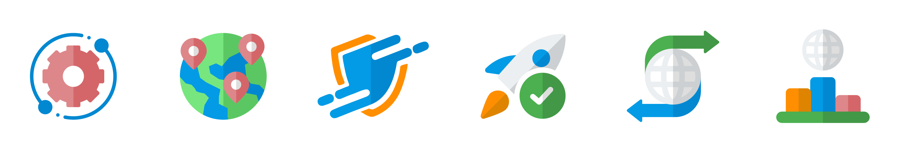 icons representing VPS hosting