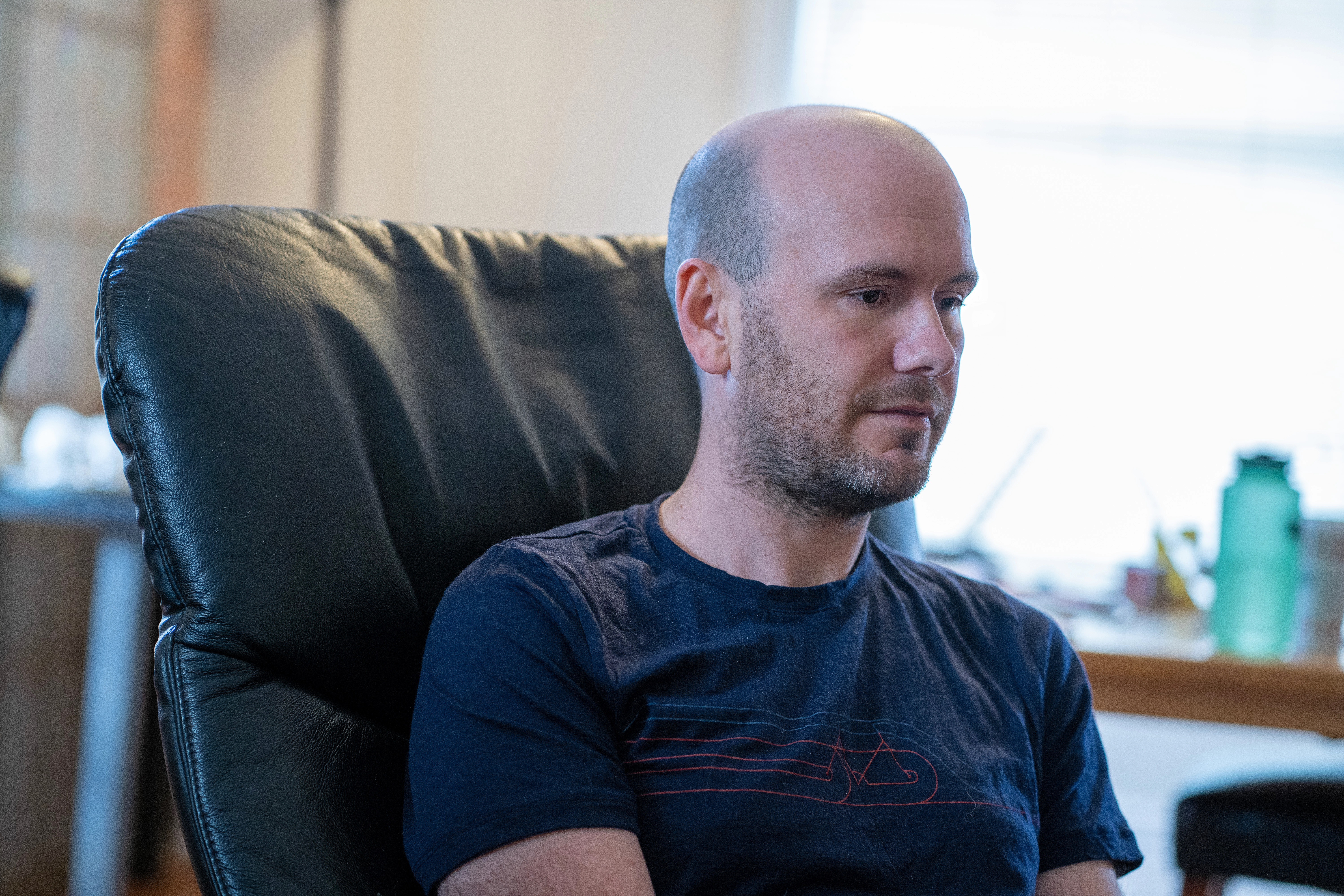 Chris Rosser working at his computer