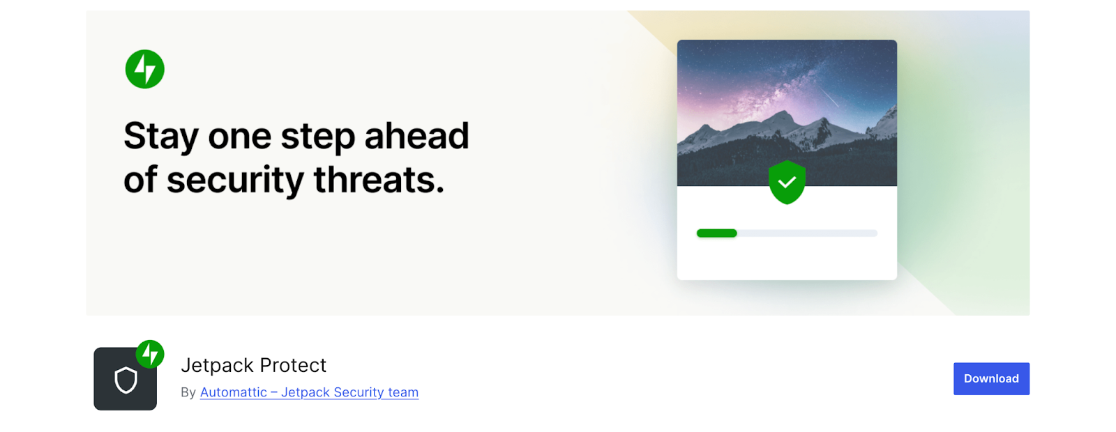 Jetpack Protect plugin listing