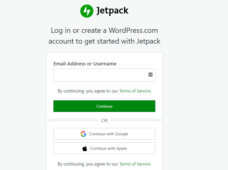 creating a WordPress.com account