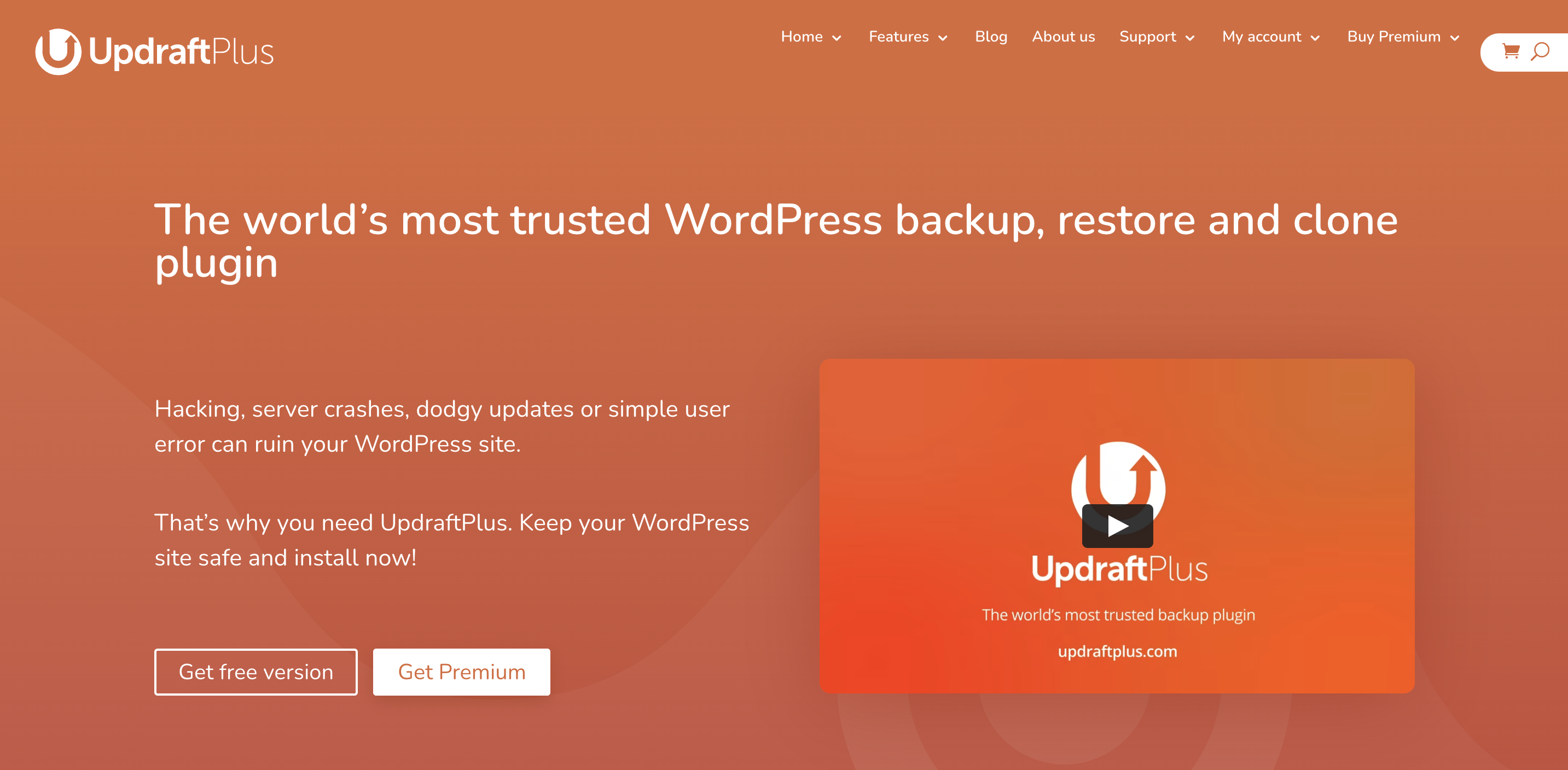 UpdraftPlus homepage