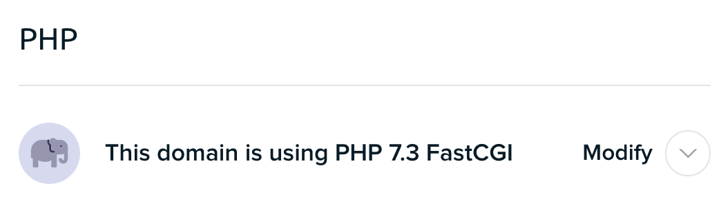 versión de PHP en DreamHost