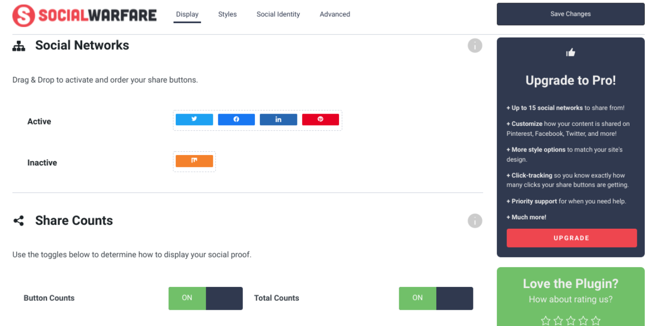setting up Social Warfare plugin