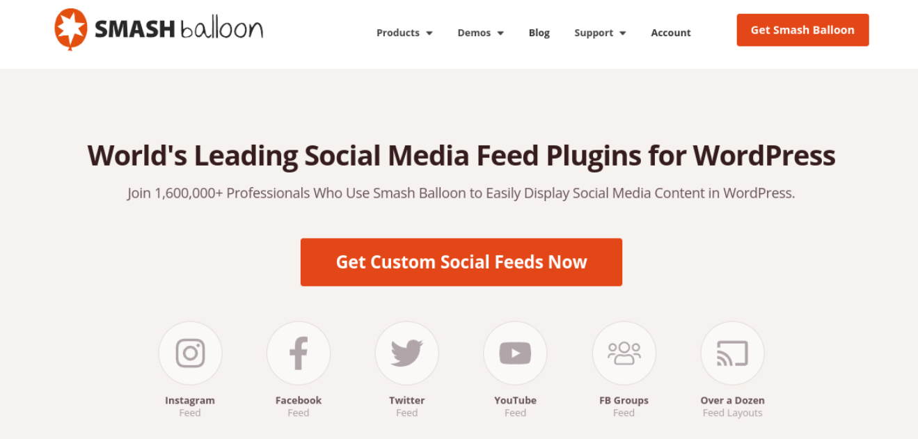 SmashBallon homepage design