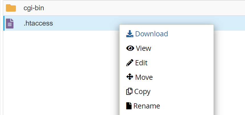 editing a file in cPanel