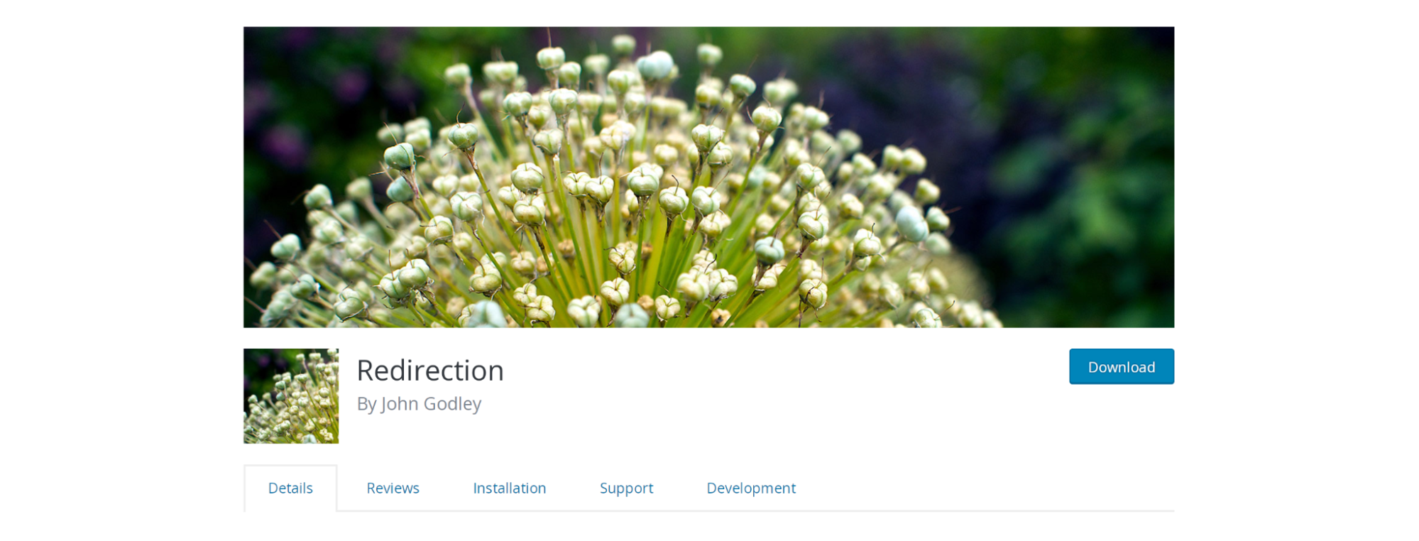 Redirection plugin page in the WordPress repository