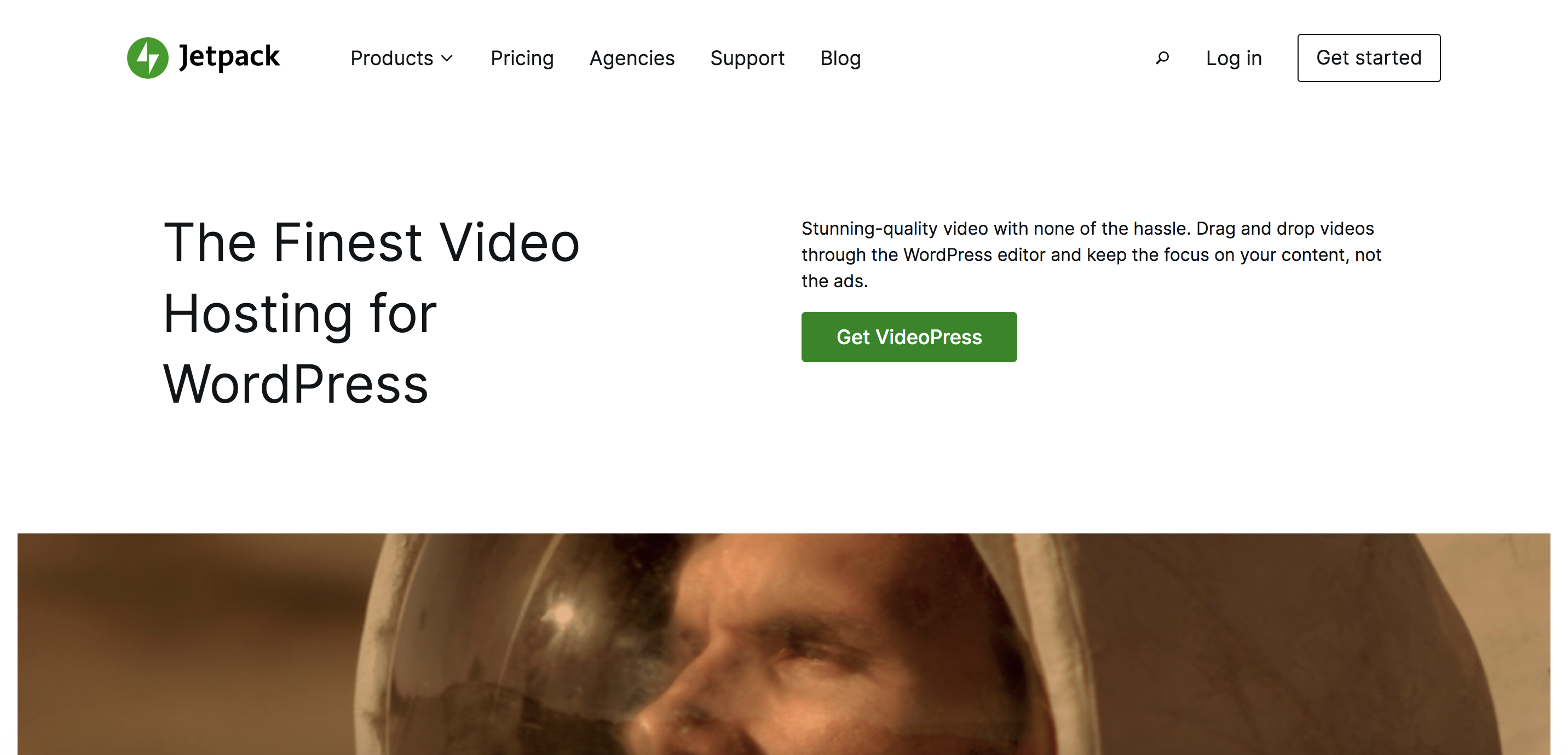 Jetpack VideoPress homepage