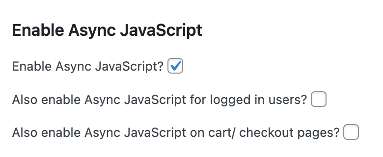 enabling async JavaScript