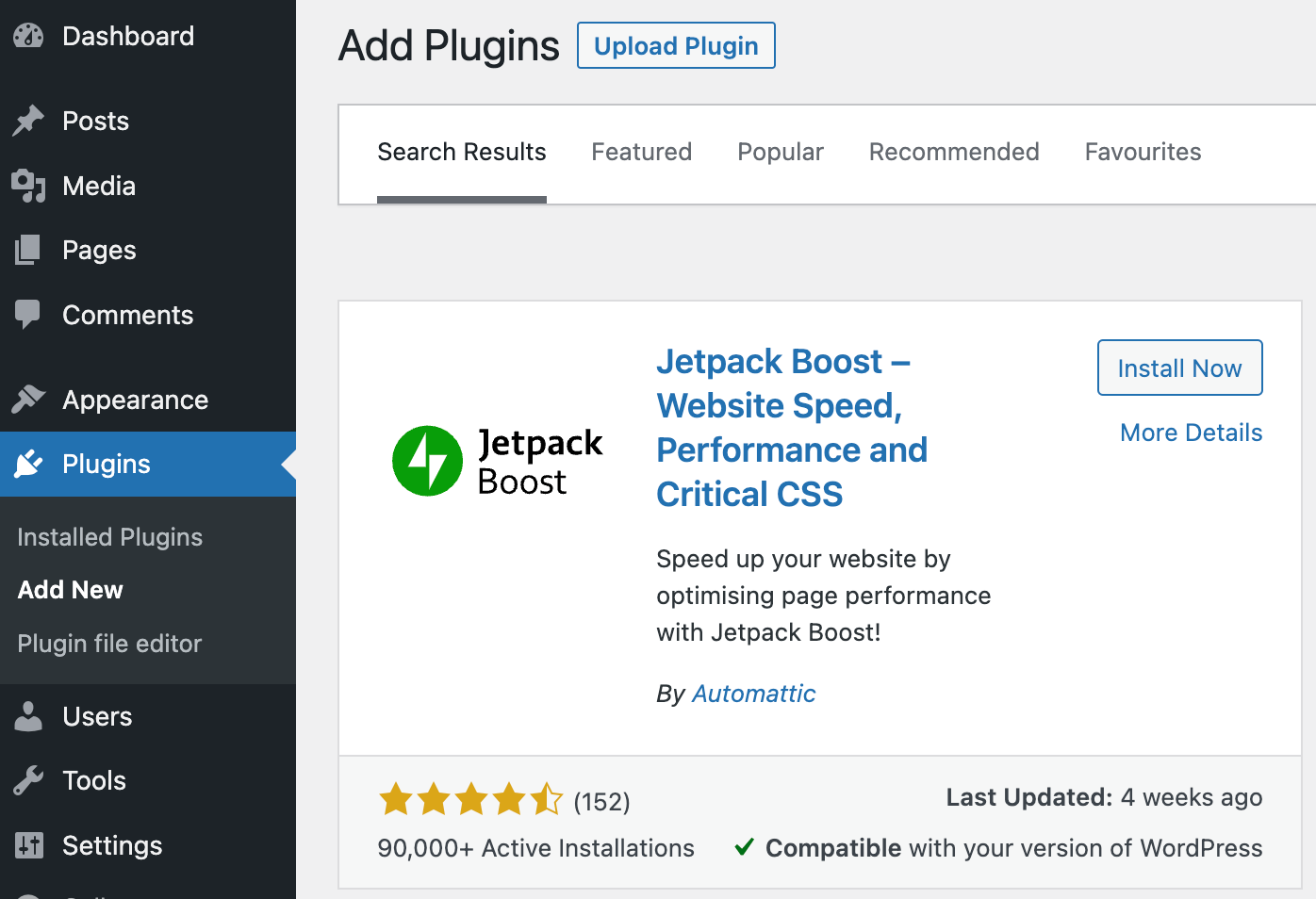 installing Jetpack Boost