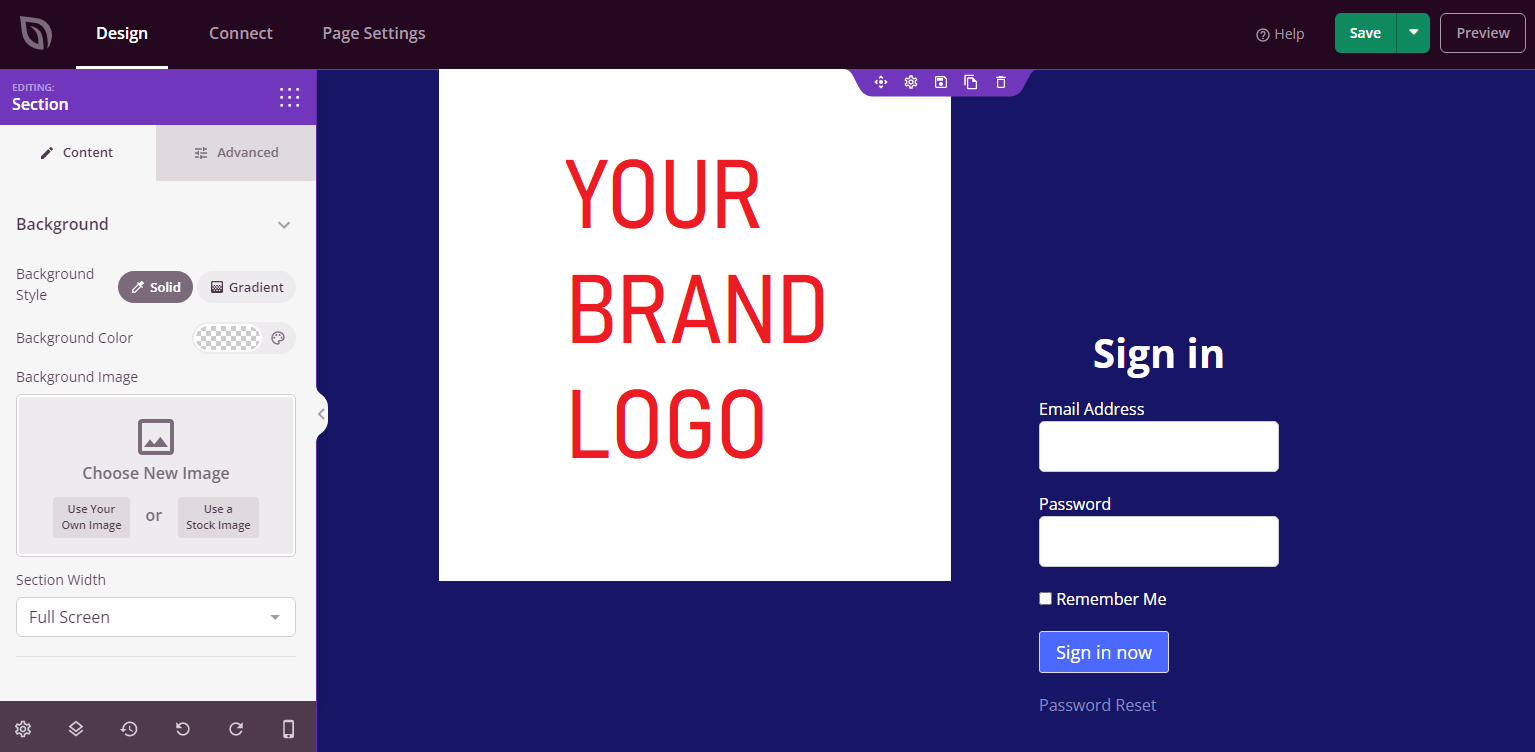 creating a login page with SeedProd