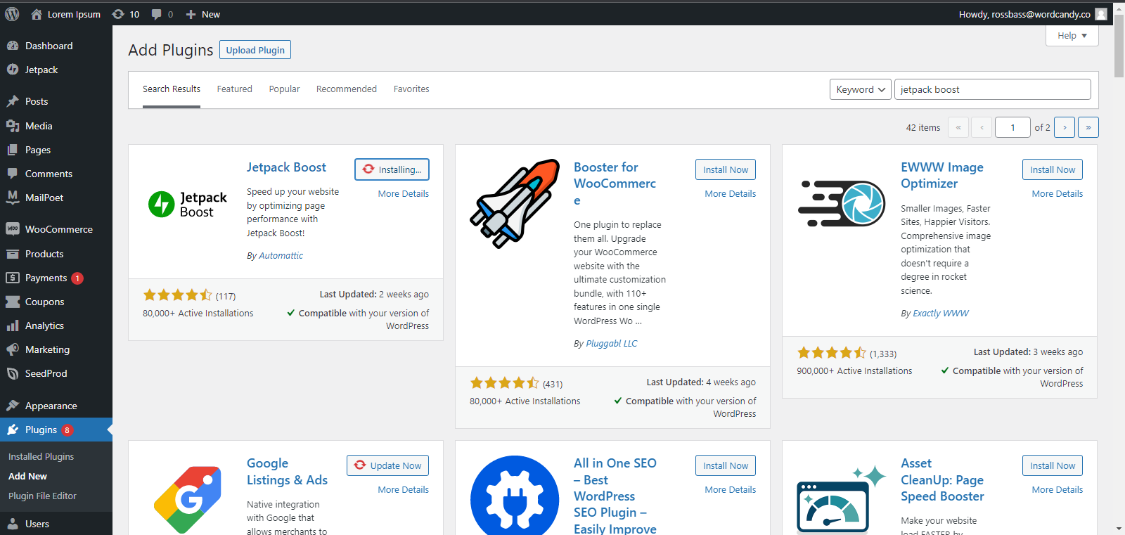Jetpack Boost in the WordPress plugin repository