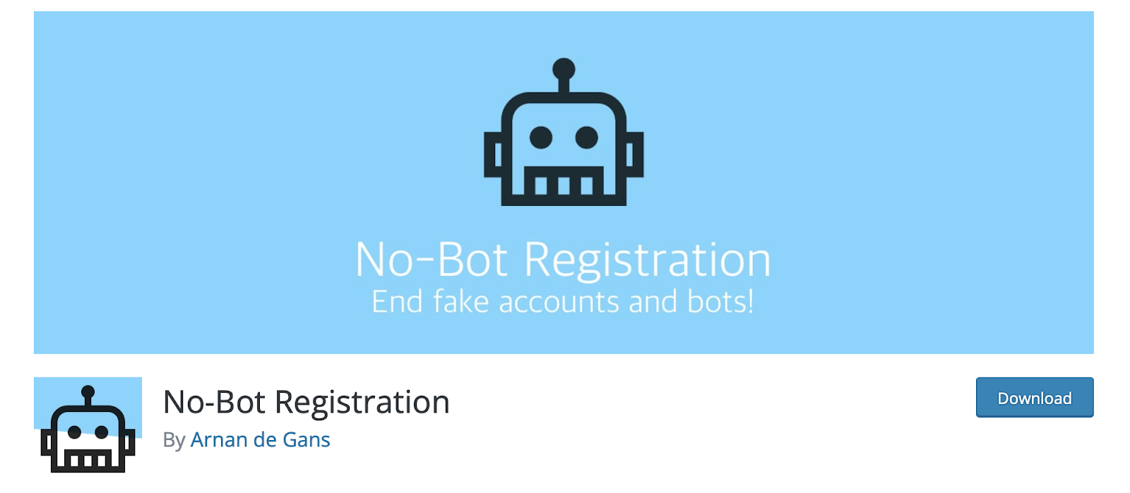 plugin No-Bot Registration