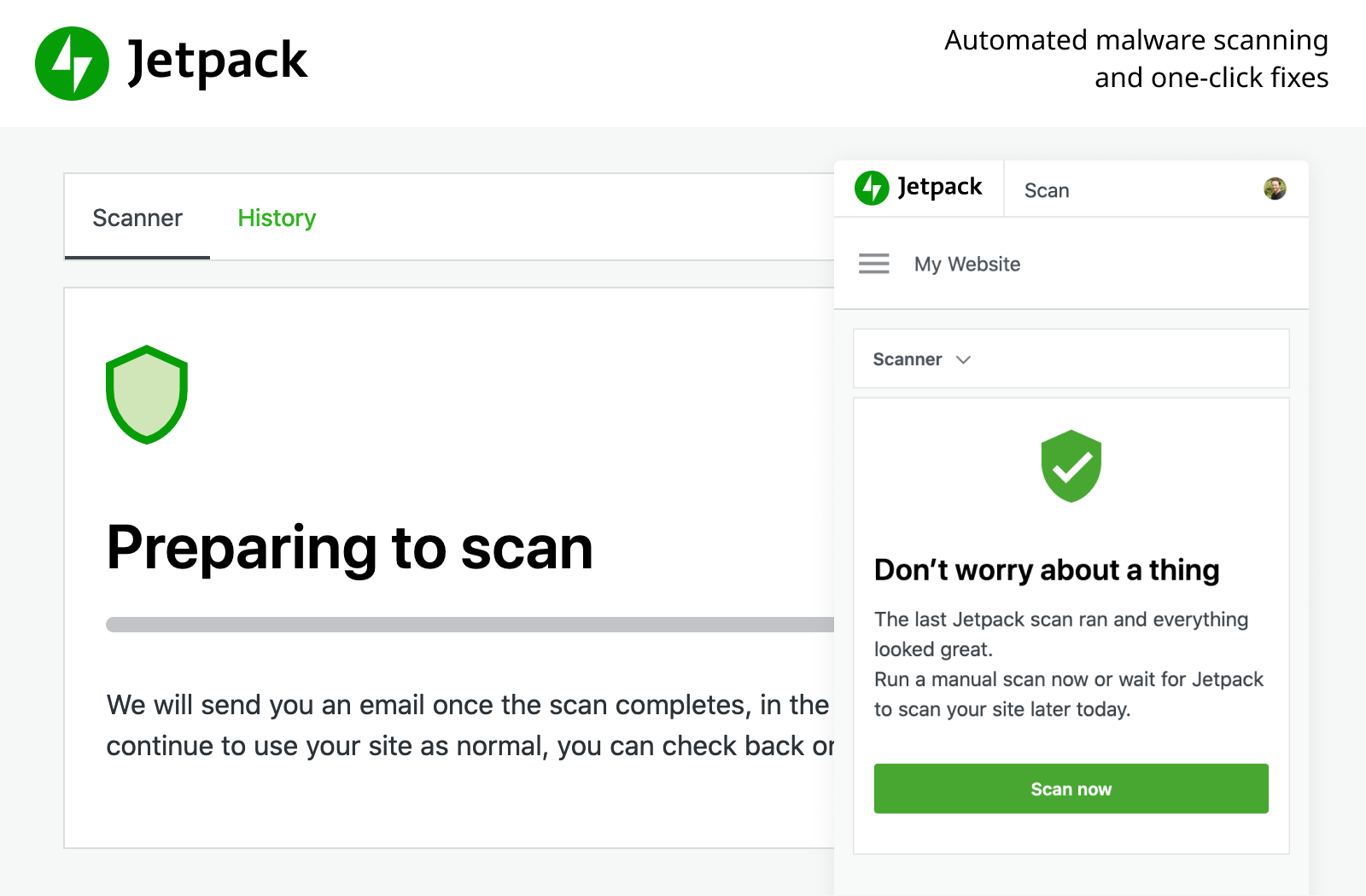 análisis de malware con Jetpack Scan