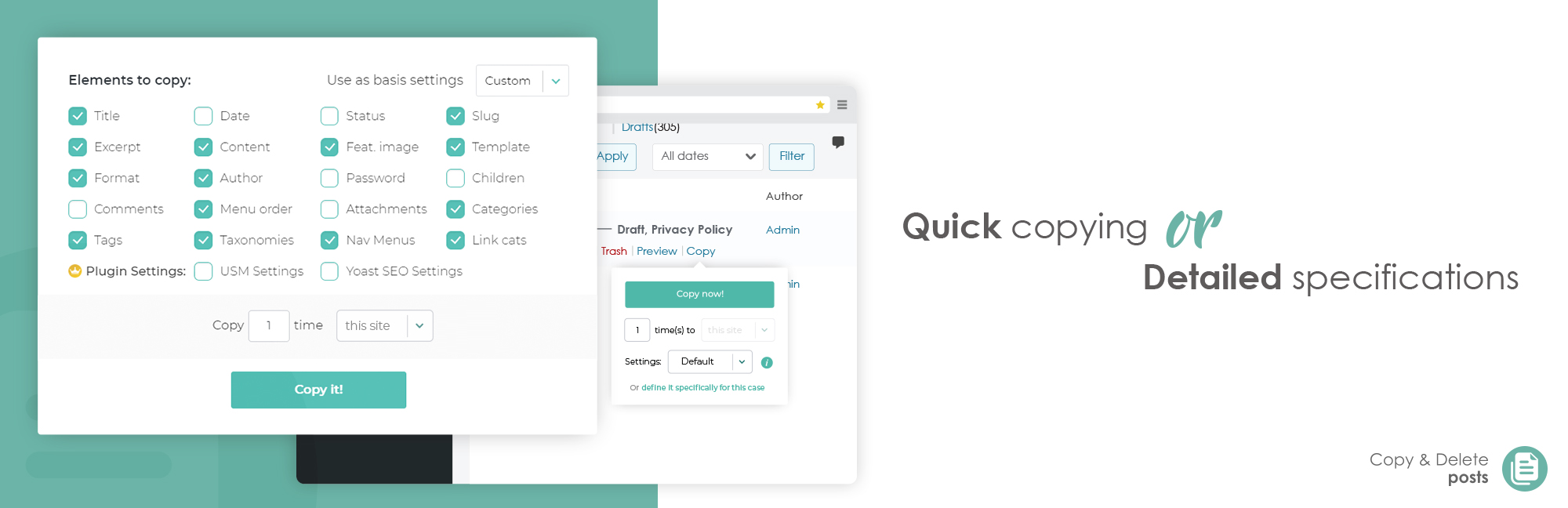 Duplicate Post homepage