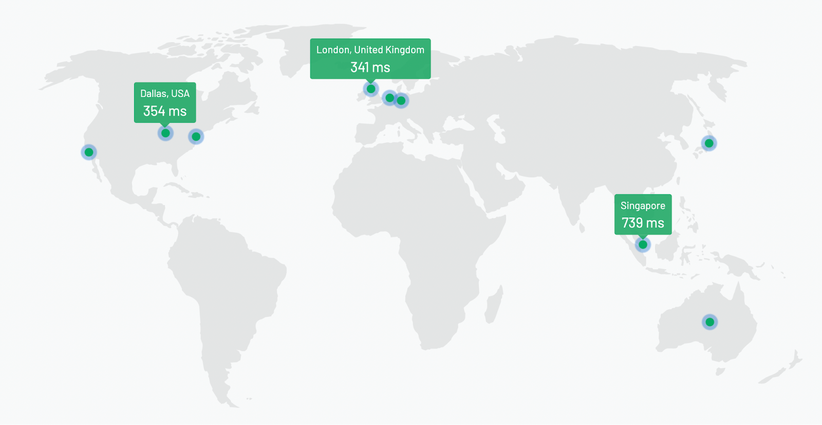 map of server locations