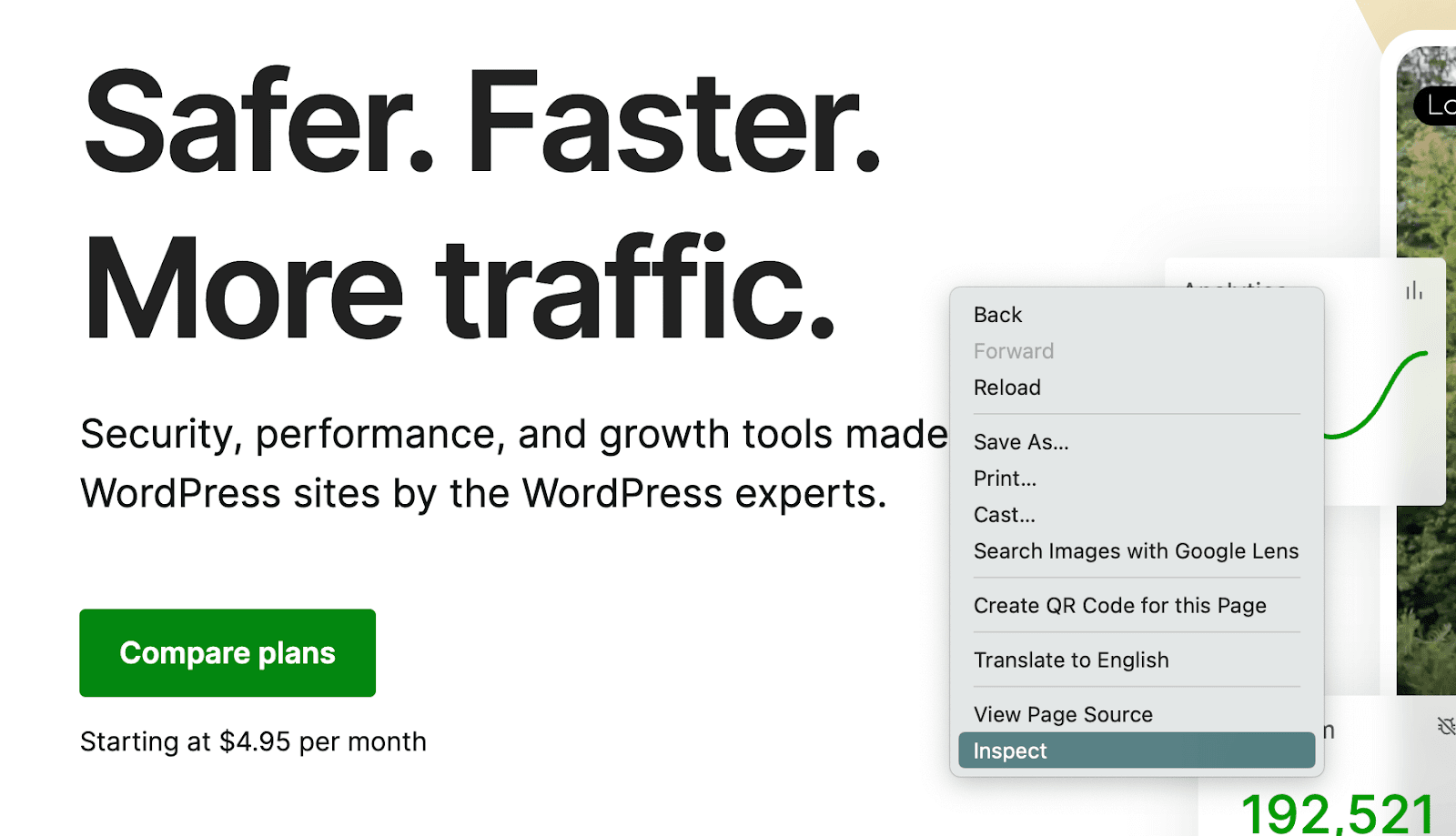 Running Google lighthouse on a site