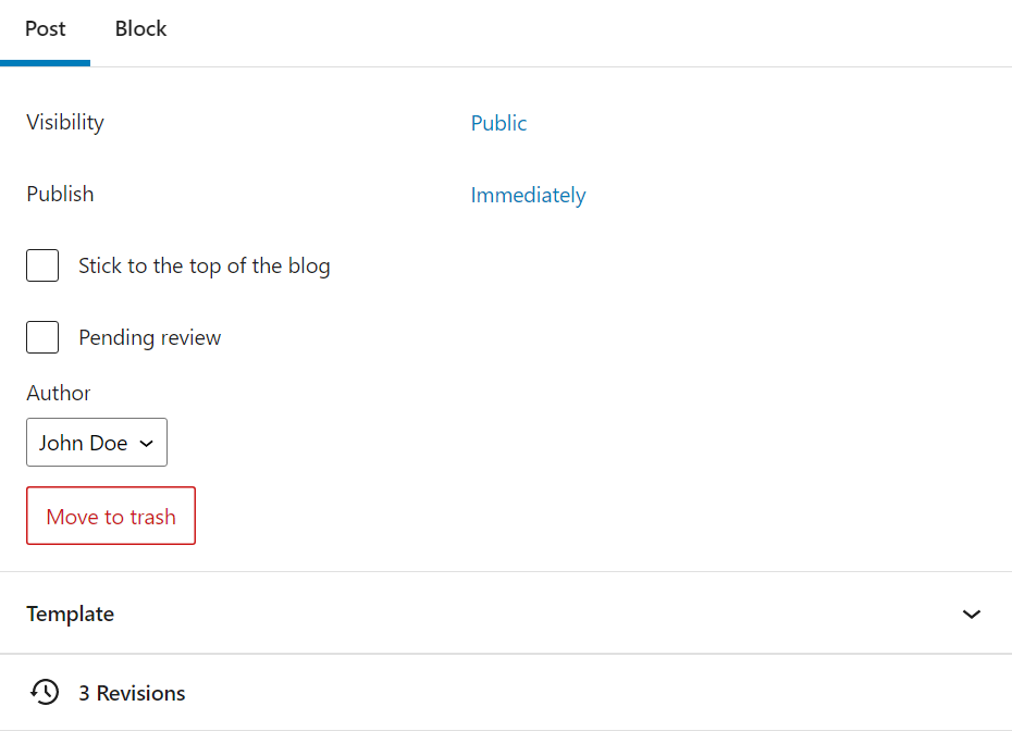 finding revisions in WordPress
