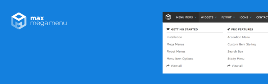 Max Mega Menu plugin page