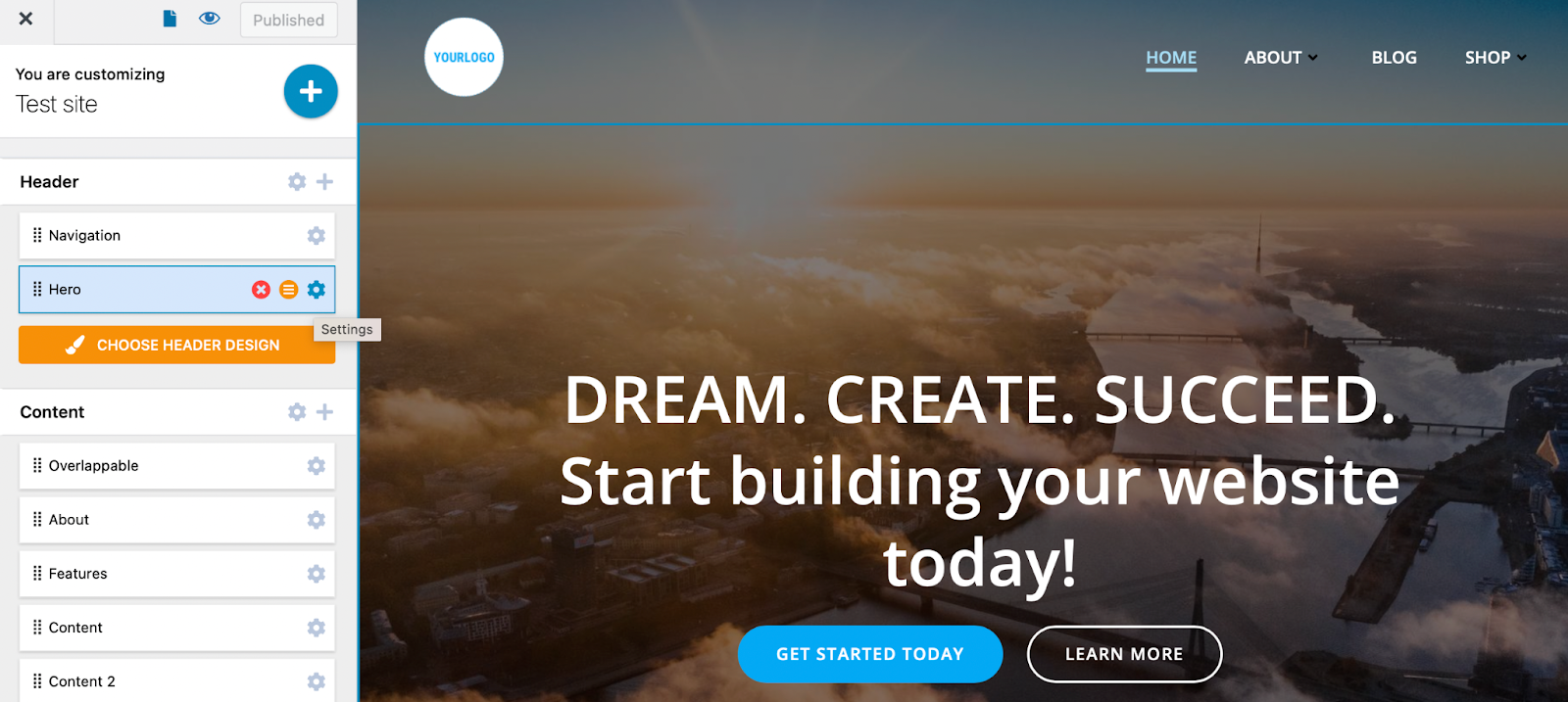 setting a video background with a WordPress theme