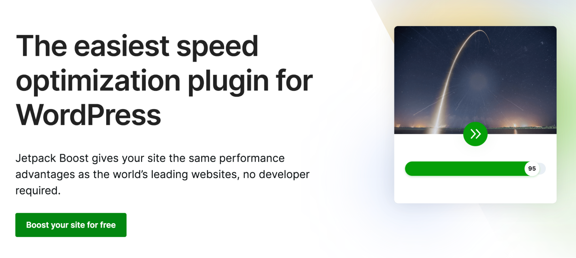 Jetpack Boost homepage